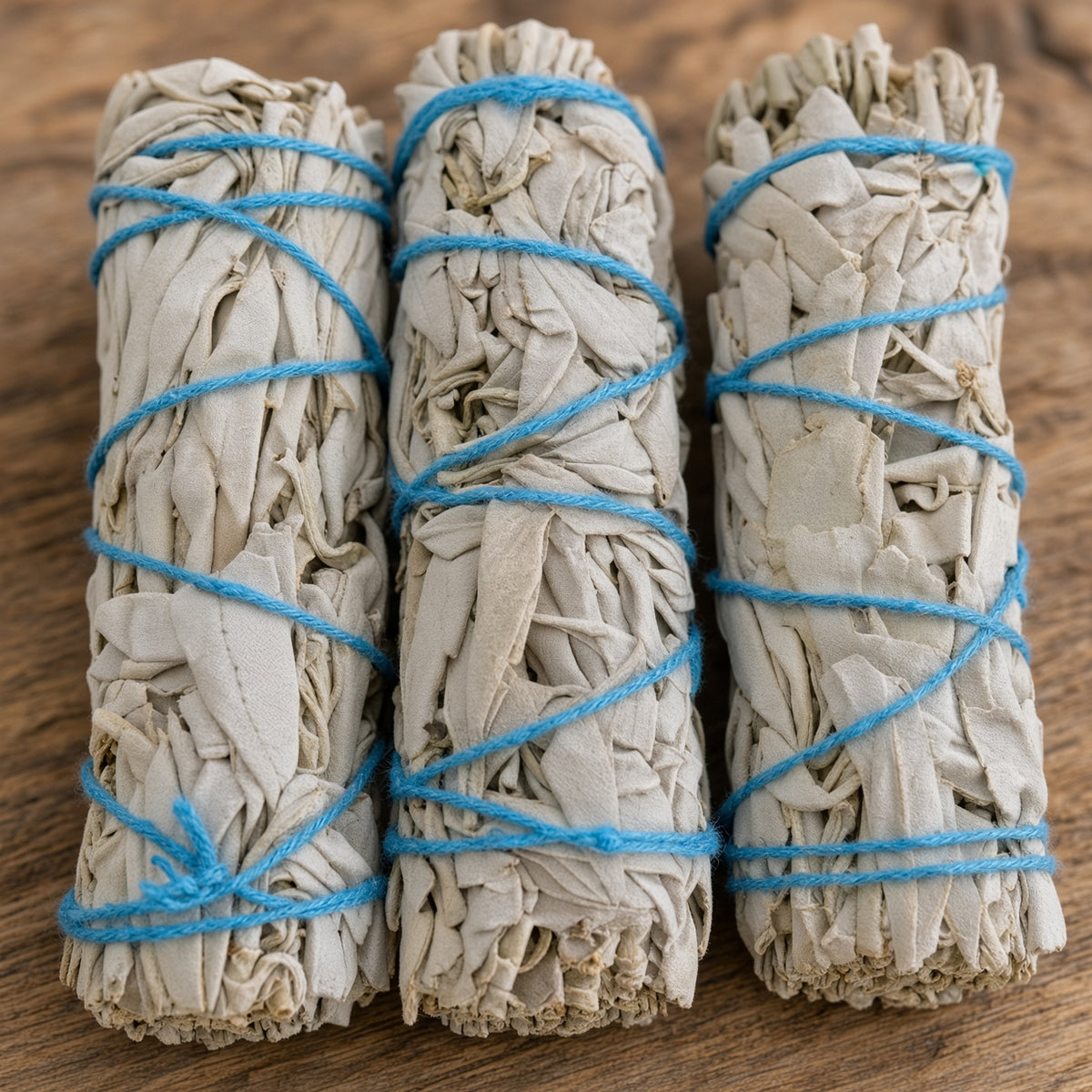 Ethically Sourced California White Sage Smudge Sticks 4 Inch, Pack of 3