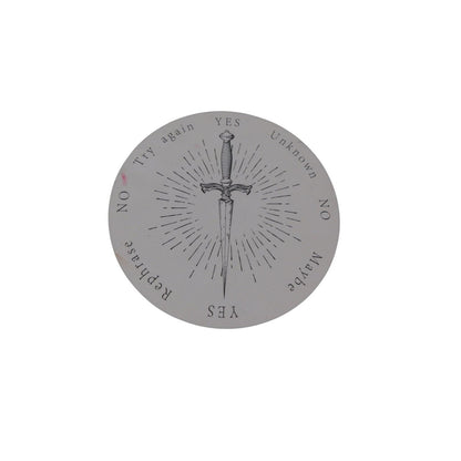 Triple Moon Pentacle Pendulum Board Set Yes No Sword Crystal Oracle Divination