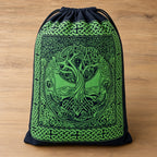 Tree of Life Drawstring Backpack 18" Cotton Cinch Bag