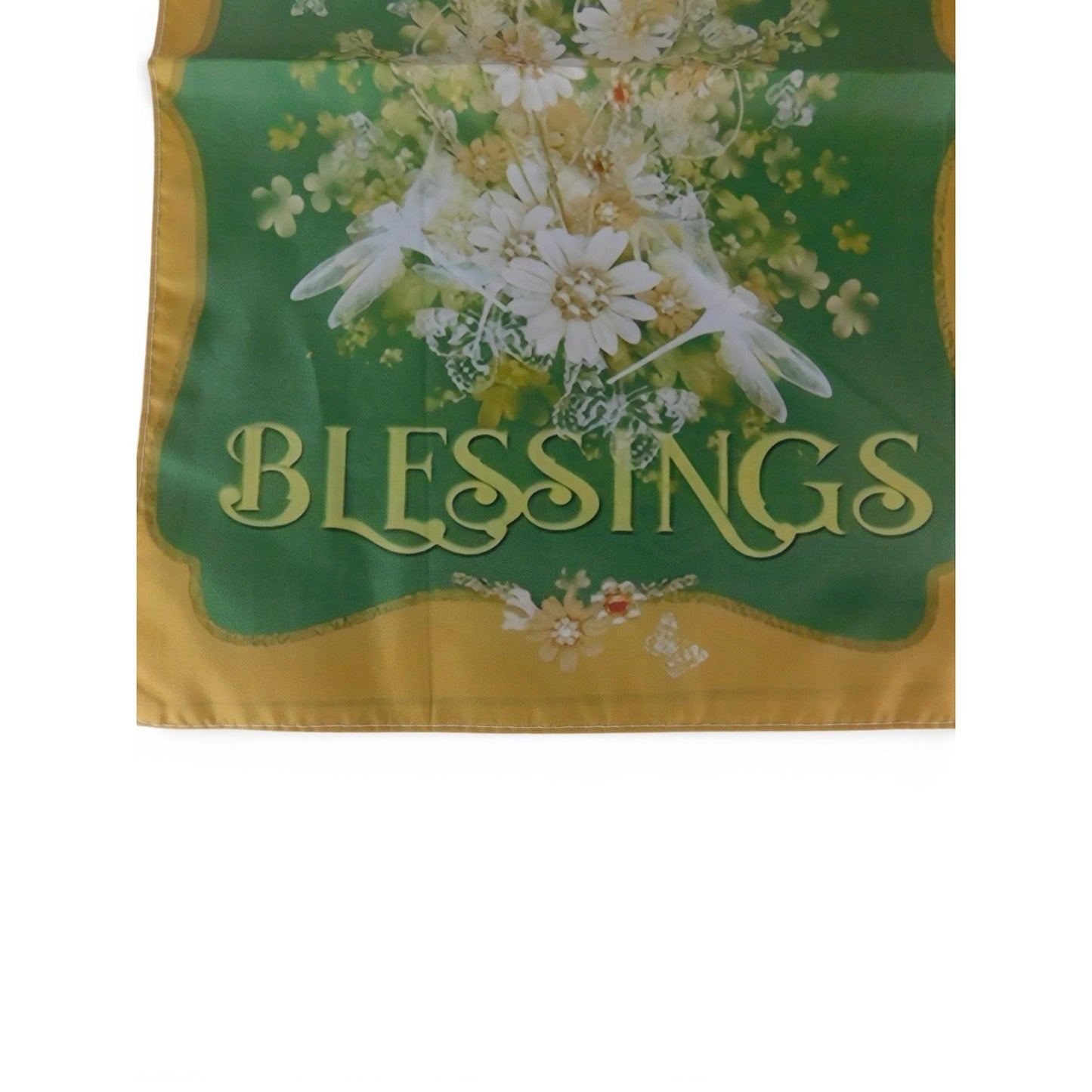 Lammas Blessings Garden Flag 10x15 Summer Floral Green Polyester Outdoor Decor