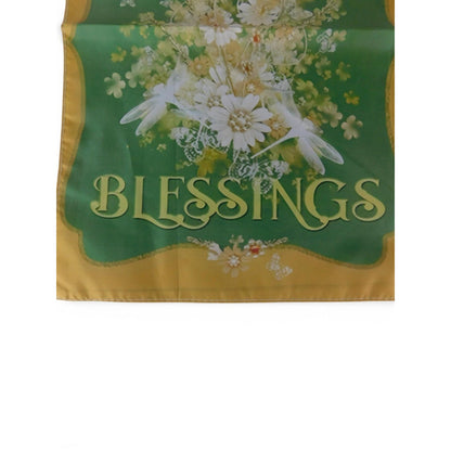 Lammas Blessings Garden Flag 10x15 Summer Floral Green Polyester Outdoor Decor