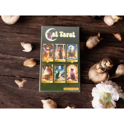 Cat Tarot Card Deck 78 Cards, 4.13" x 2.48" Mystical Cat Artwork NIB