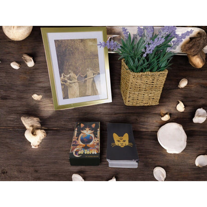 Cat Tarot Card Deck 78 Cards, 4.13" x 2.48" Mystical Cat Artwork NIB