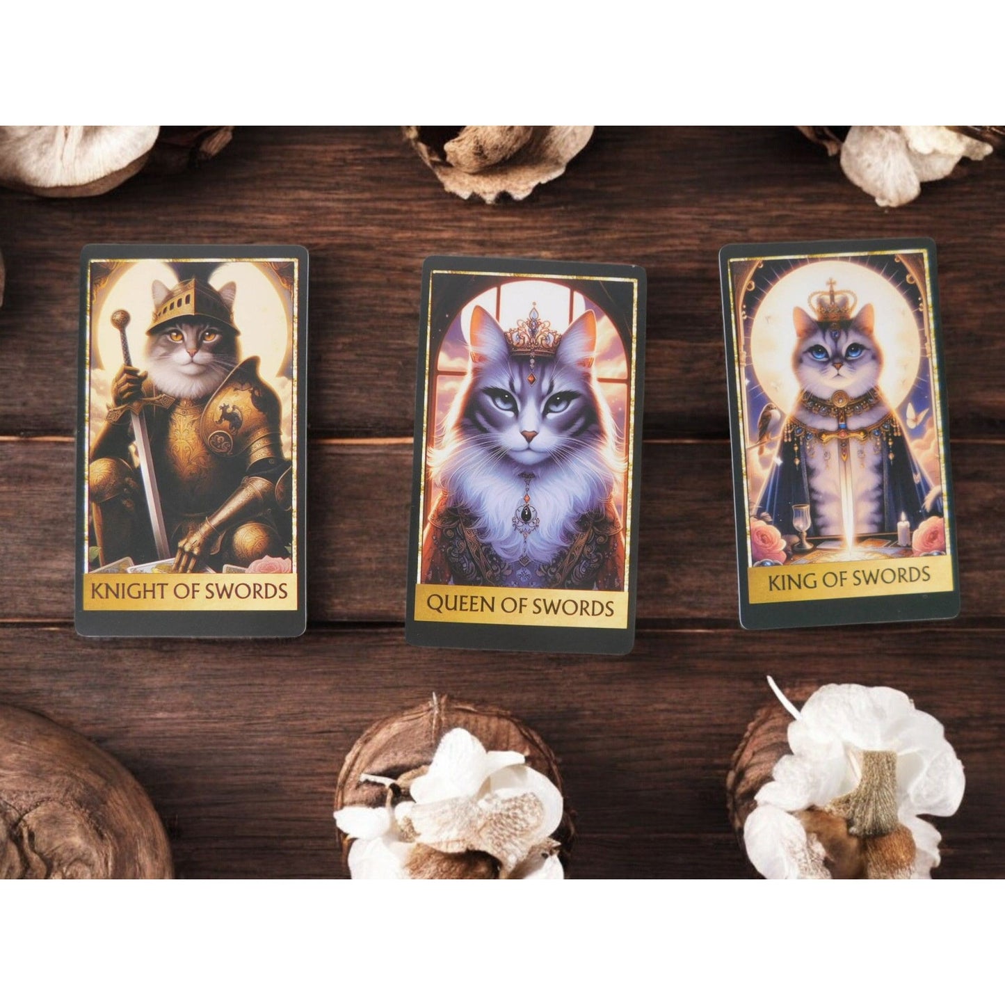 Cat Tarot Card Deck 78 Cards, 4.13" x 2.48" Mystical Cat Artwork NIB