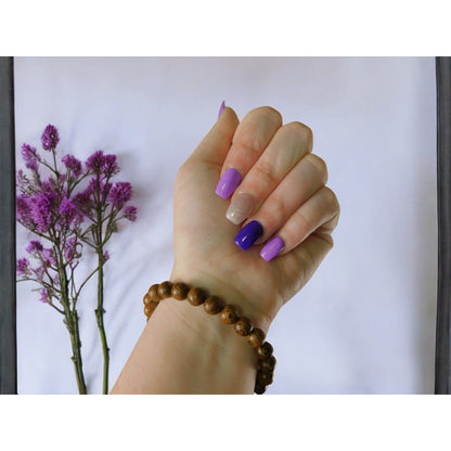 Christian Prayer Beads Bracelet 8mm Wood Cross - New - Witchcore Christian