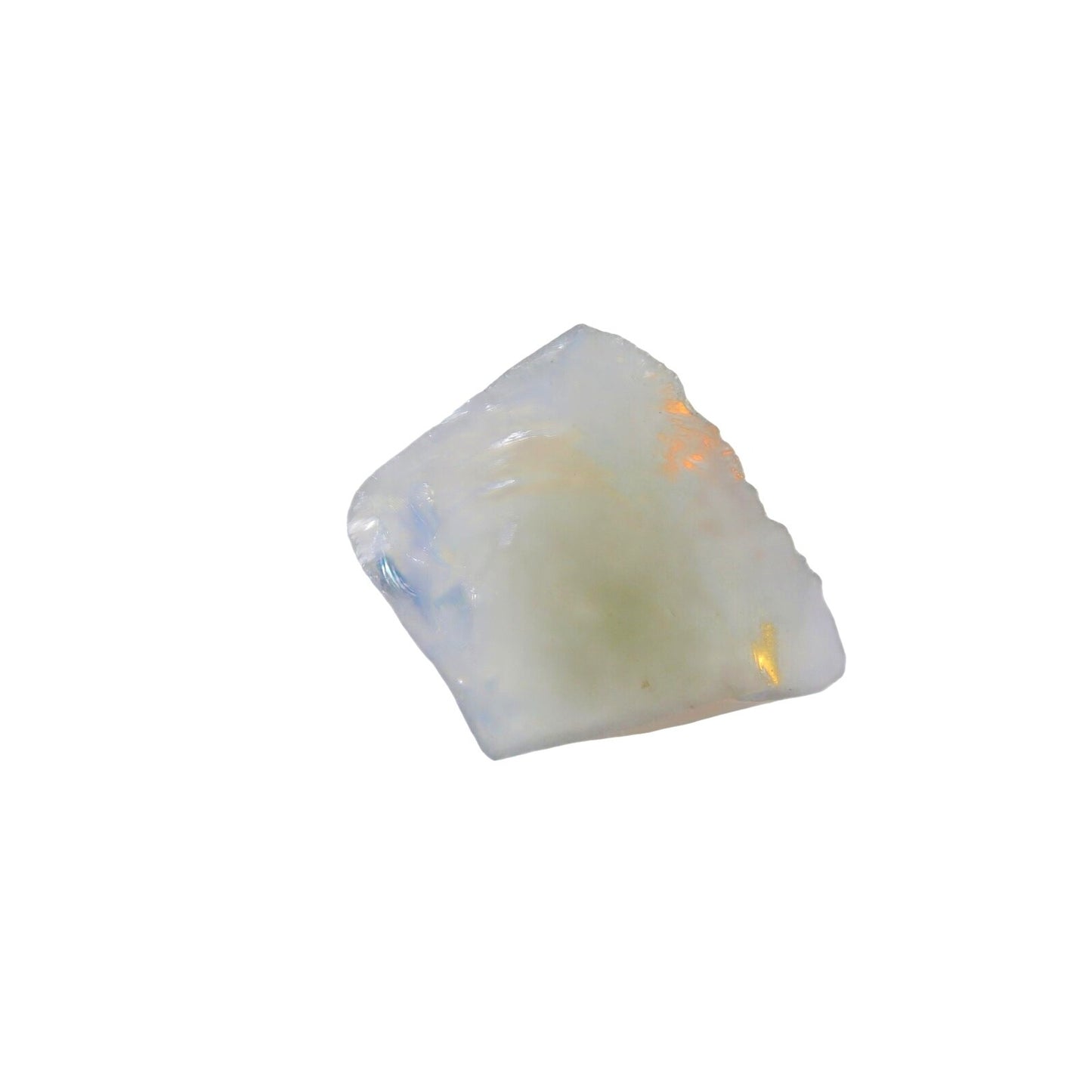 Opalite Rough Stone Blue Glow Glass Crystal Raw Healing Stone