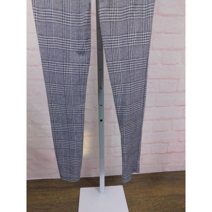 Fashion Nova Plaid High-Waist Pants S - Zipper Slim - Excellent