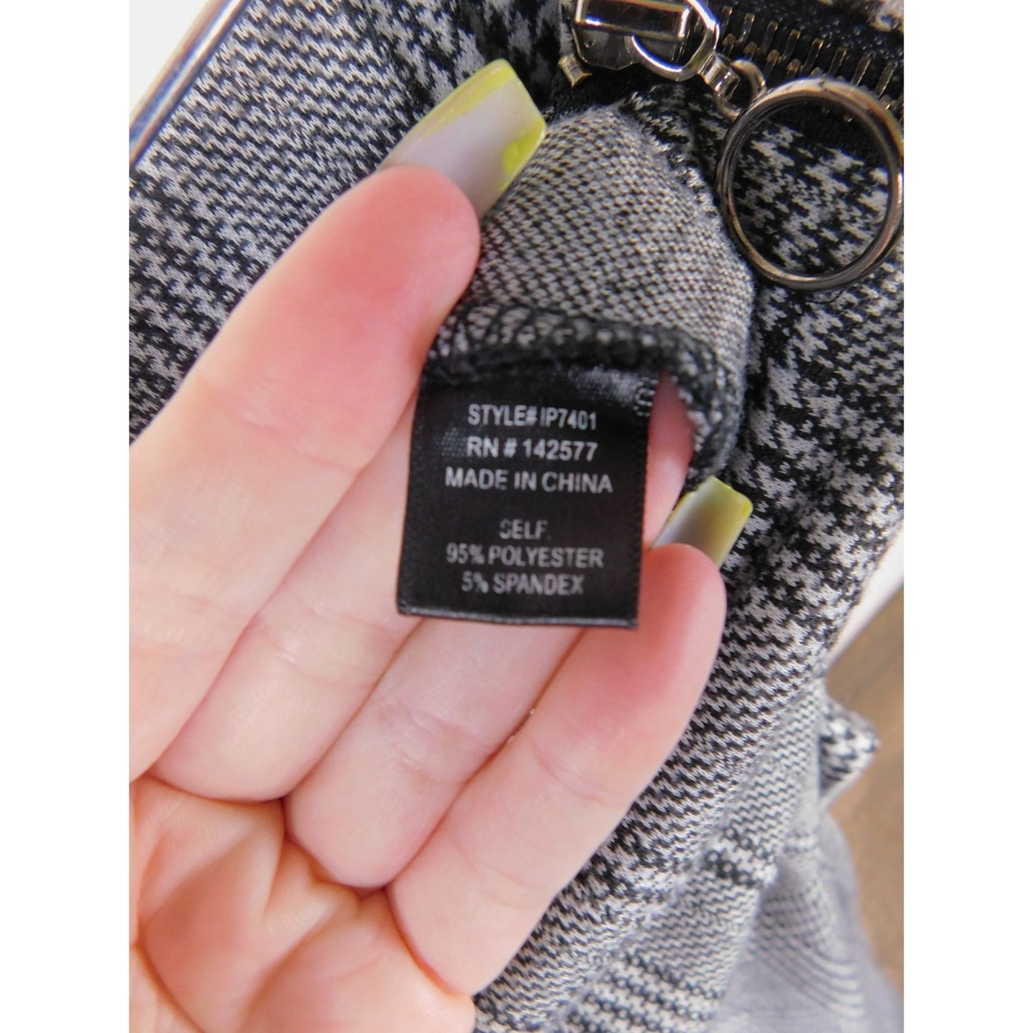 Fashion Nova Plaid High-Waist Pants S - Zipper Slim - Excellent