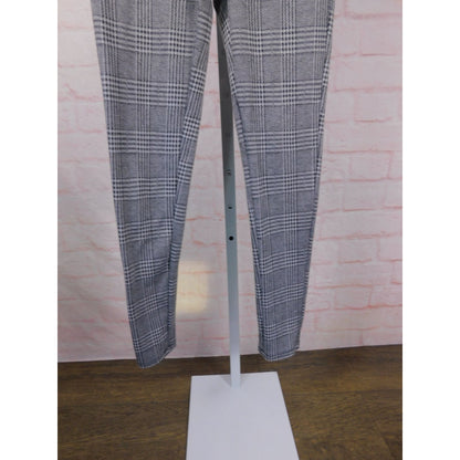 Fashion Nova Plaid High-Waist Pants S - Zipper Slim - Excellent