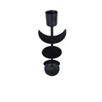 Triple Goddess Moon Metal Candle Holder Gothic 12in
