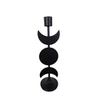 Triple Goddess Moon Metal Candle Holder Gothic 12in