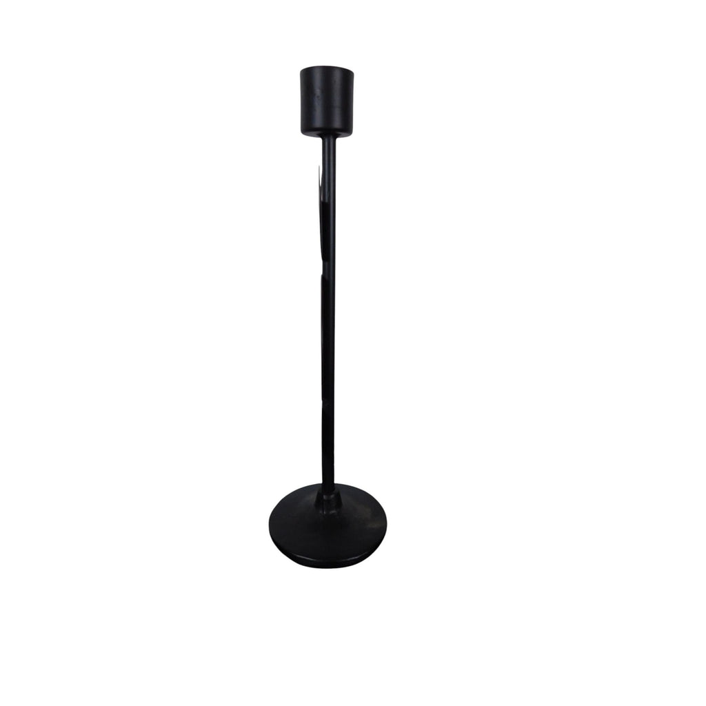 Triple Goddess Moon Metal Candle Holder Gothic 12in