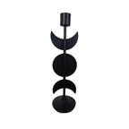 Triple Goddess Moon Metal Candle Holder Gothic 12in