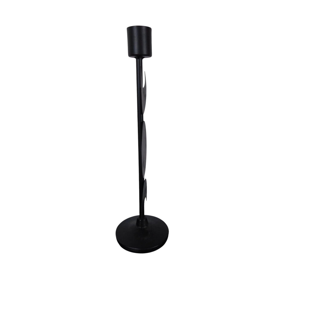 Triple Goddess Moon Metal Candle Holder Gothic 12in