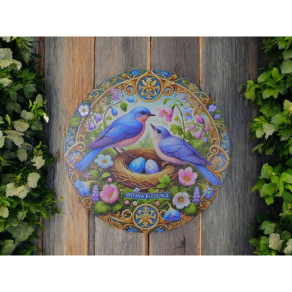 Ostara Blessings Metal Tin Sign 8x8 Pagan Spring Equinox Decor