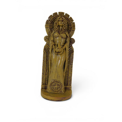 Brigid Goddess Statue Celtic Pagan Resin Figurine Altar Decor 7” Tall