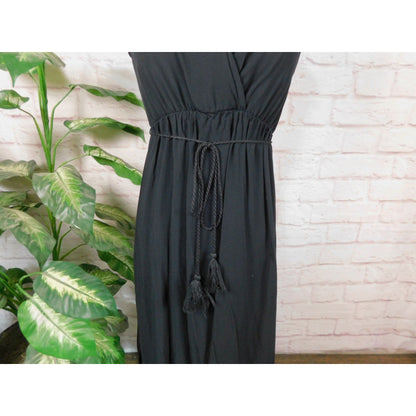 Shinestar Sleeveless Maxi Dress S Black