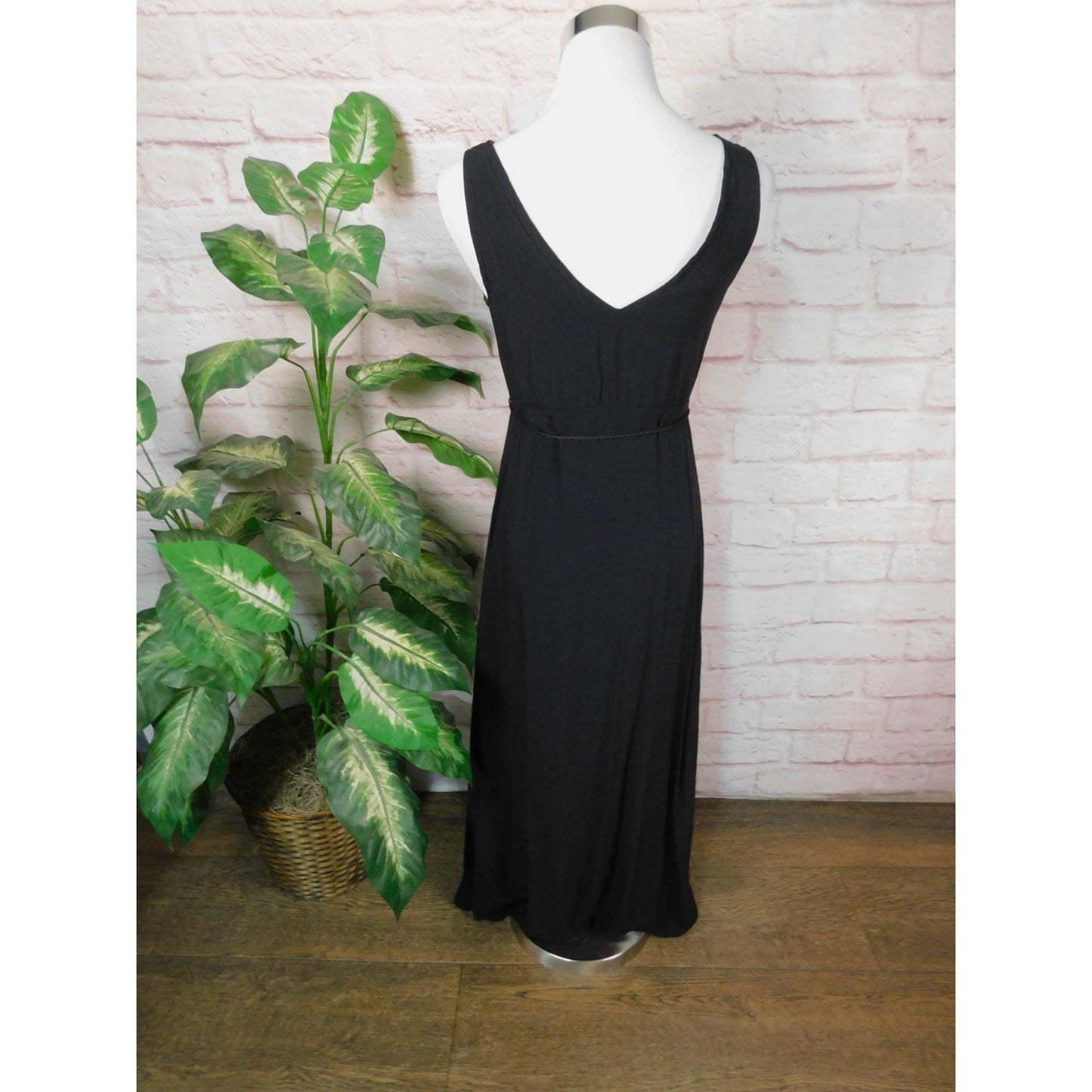 Shinestar Sleeveless Maxi Dress S Black