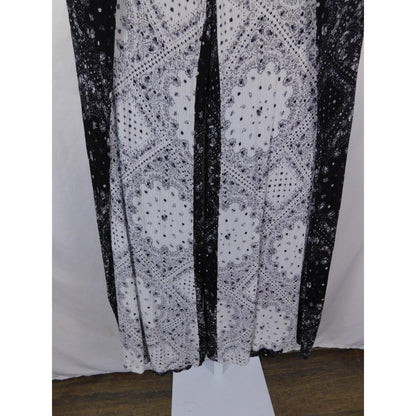 No Boundaries Small Black Paisley Palazzo Pants Boho Witch