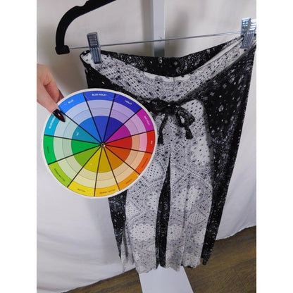 No Boundaries Small Black Paisley Palazzo Pants Boho Witch