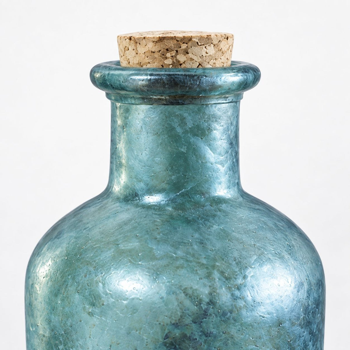 Clear Glass Apothecary Bottle with Cork Stopper – 6 Inch