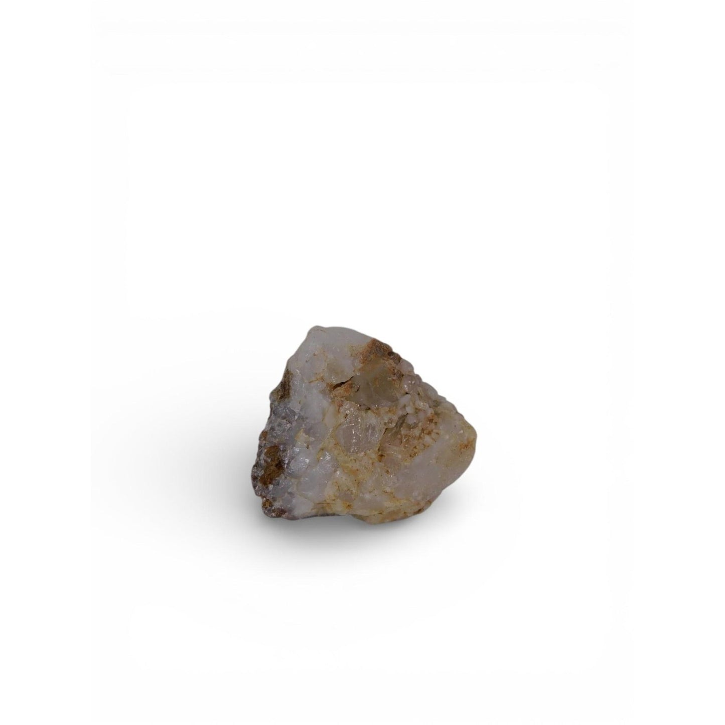 Small Raw Milky Quartz Crystal Chunk Iron Stained Witch Altar Decor Stone