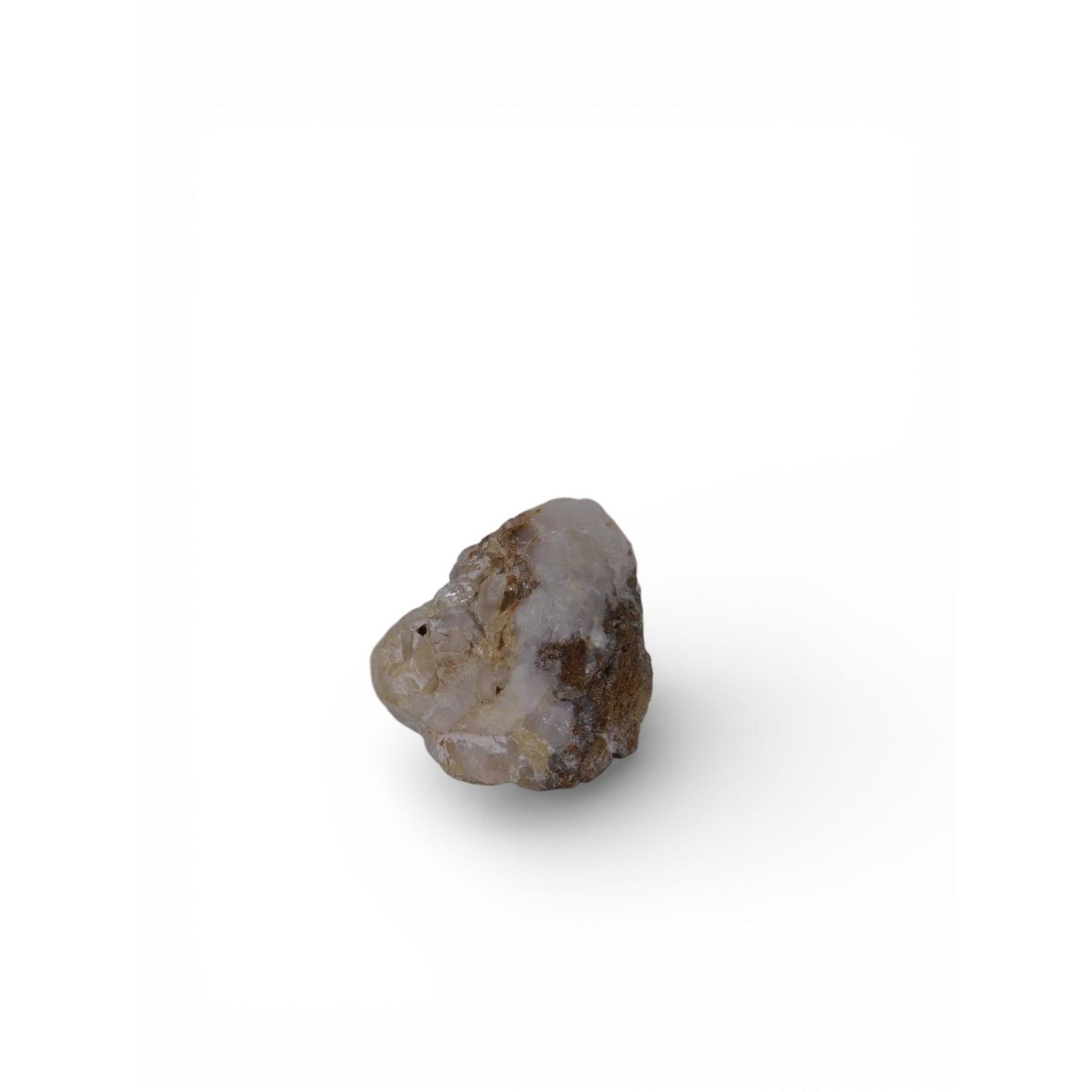 Small Raw Milky Quartz Crystal Chunk Iron Stained Witch Altar Decor Stone