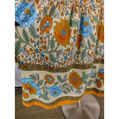 PRETTYGARDEN Floral Boho Midi Dress L - Button Front Tiered - Excellent