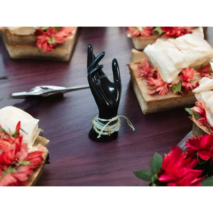 Boho Evil Eye Hamsa Beaded Bracelet Set - Adjustable - New - Witchcore Ethereal