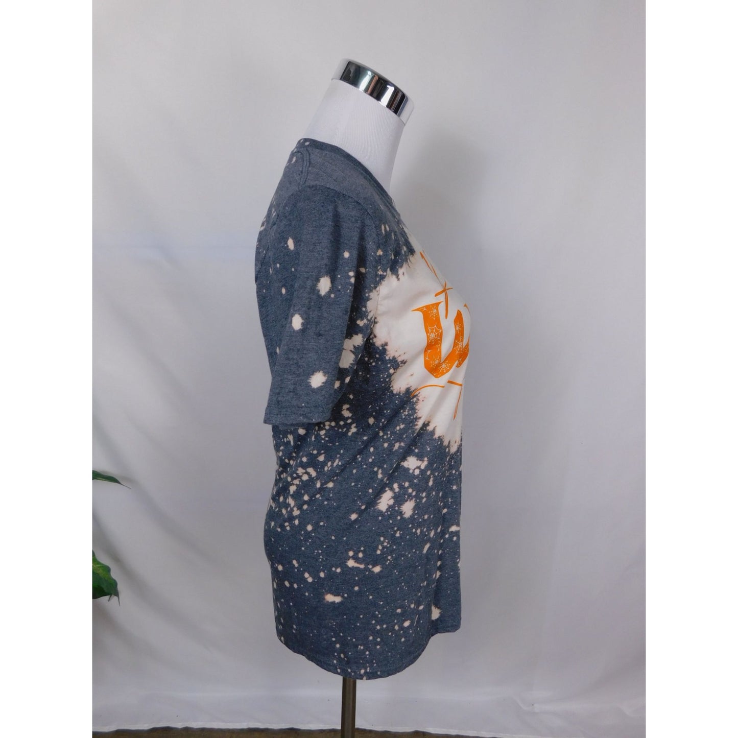 Resting Witch Face Tee – Bleach Dye Gildan Cotton – Size S – Excellent Condition