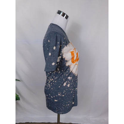 Resting Witch Face Tee – Bleach Dye Gildan Cotton – Size S – Excellent Condition