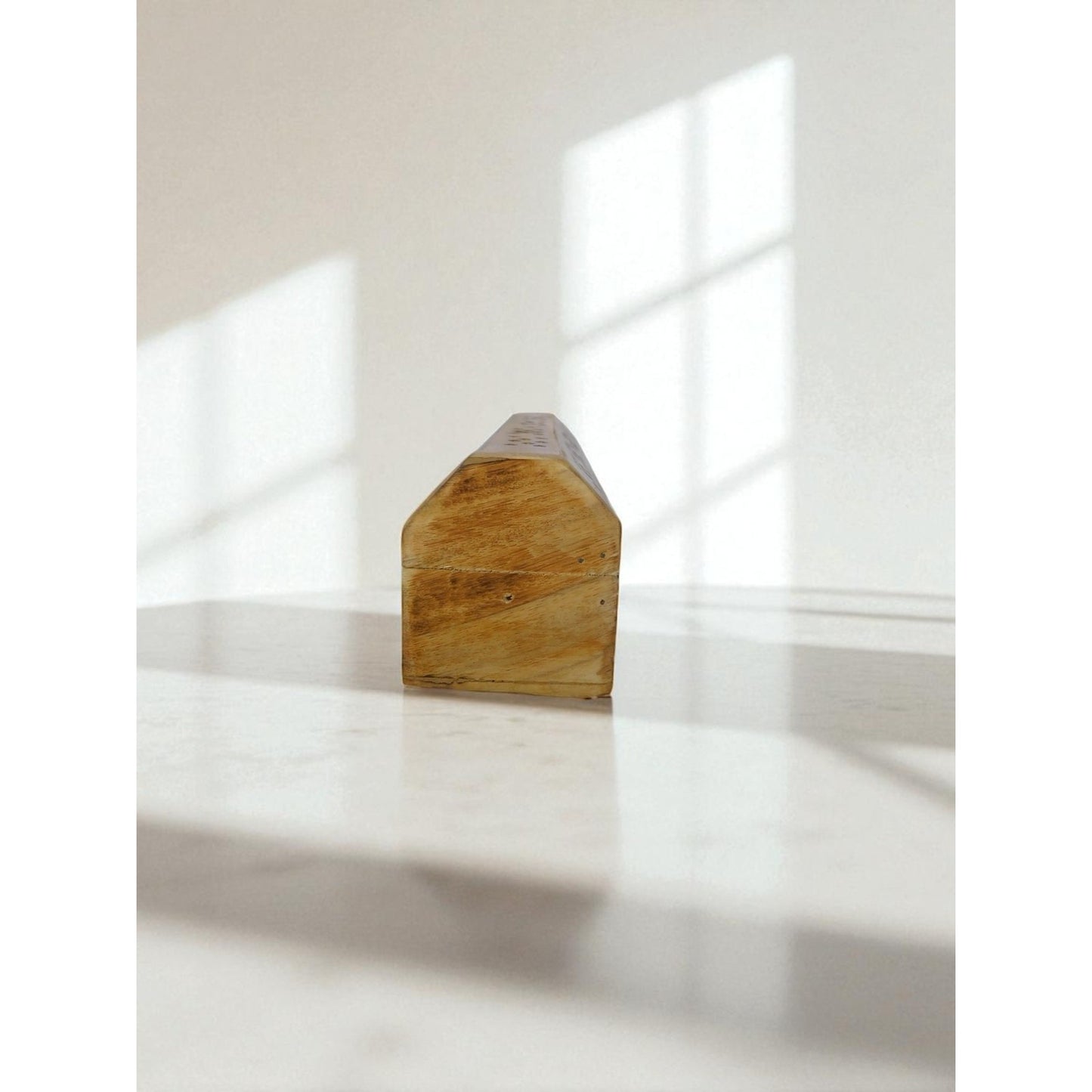 Wooden Incense Burner Box Holder Aromatherapy Cone Stick Storage Rustic Decor