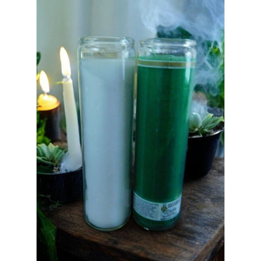 Harmony & Balance Candle Set – 2-Pack Green & White Candle