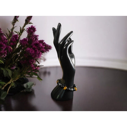 Triple Protection Bracelet Hematite Black Obsidian Tiger Eye For Protection 8mm