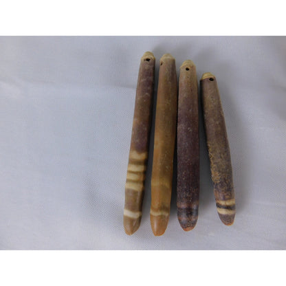Stone Tube Beads Set 6mm Multicolor Long Stick Pendant Jewelry Making 9pcs