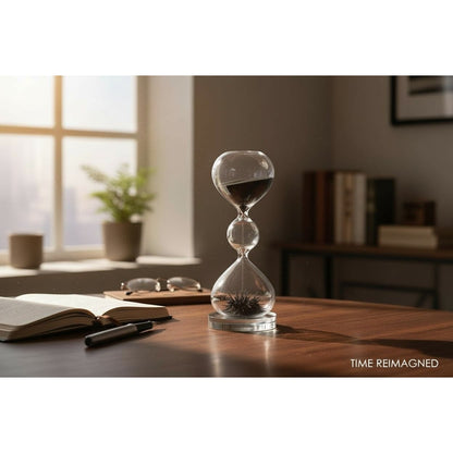 Magnetic Sand Timer 6" - Mesmerizing Floating Sand - New