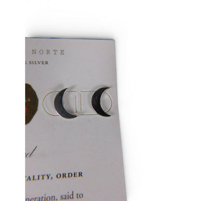 Luna Norte Sterling Silver Garnet Stud Earrings Set