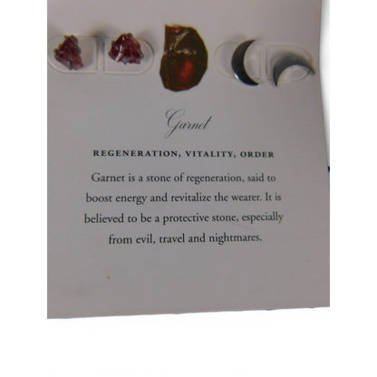 Luna Norte Sterling Silver Garnet Stud Earrings Set