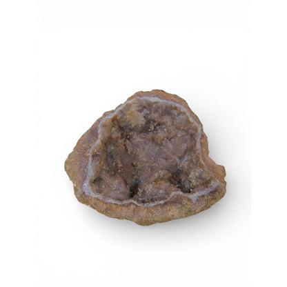 Natural Quartz Geode Druzy Crystal Hollow Witch Altar Decor Stone 0.54 Lb