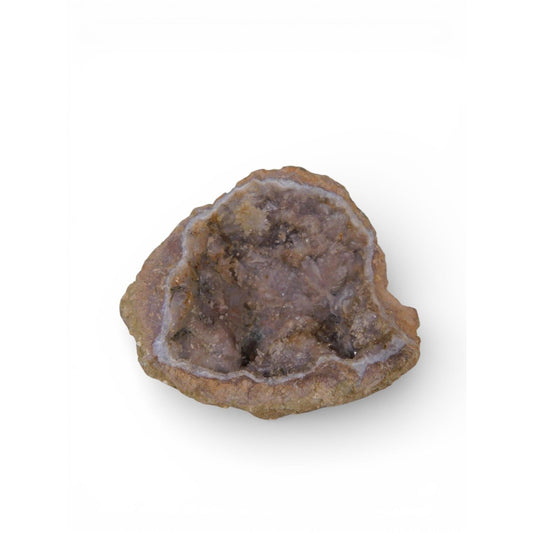 Natural Quartz Geode Druzy Crystal Hollow Witch Altar Decor Stone 0.54 Lb