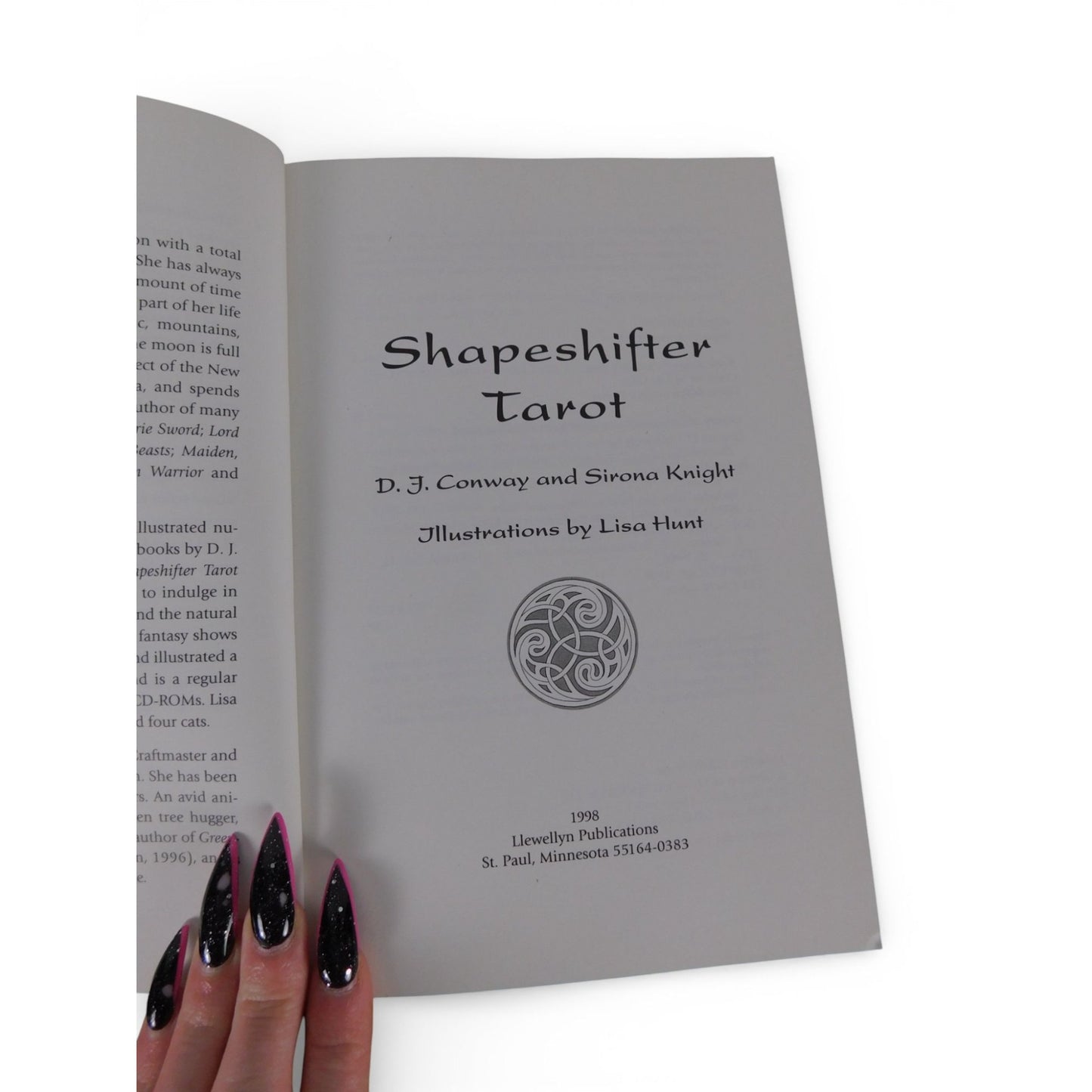 Shapeshifter Tarot Guidebook D.J. Conway Sirona Knight 1998