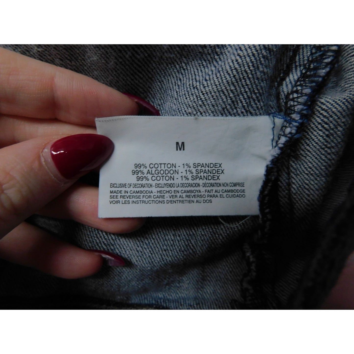 Vtg Code Bleu Denim Jacket M - Embroidered Pockets - Excellent