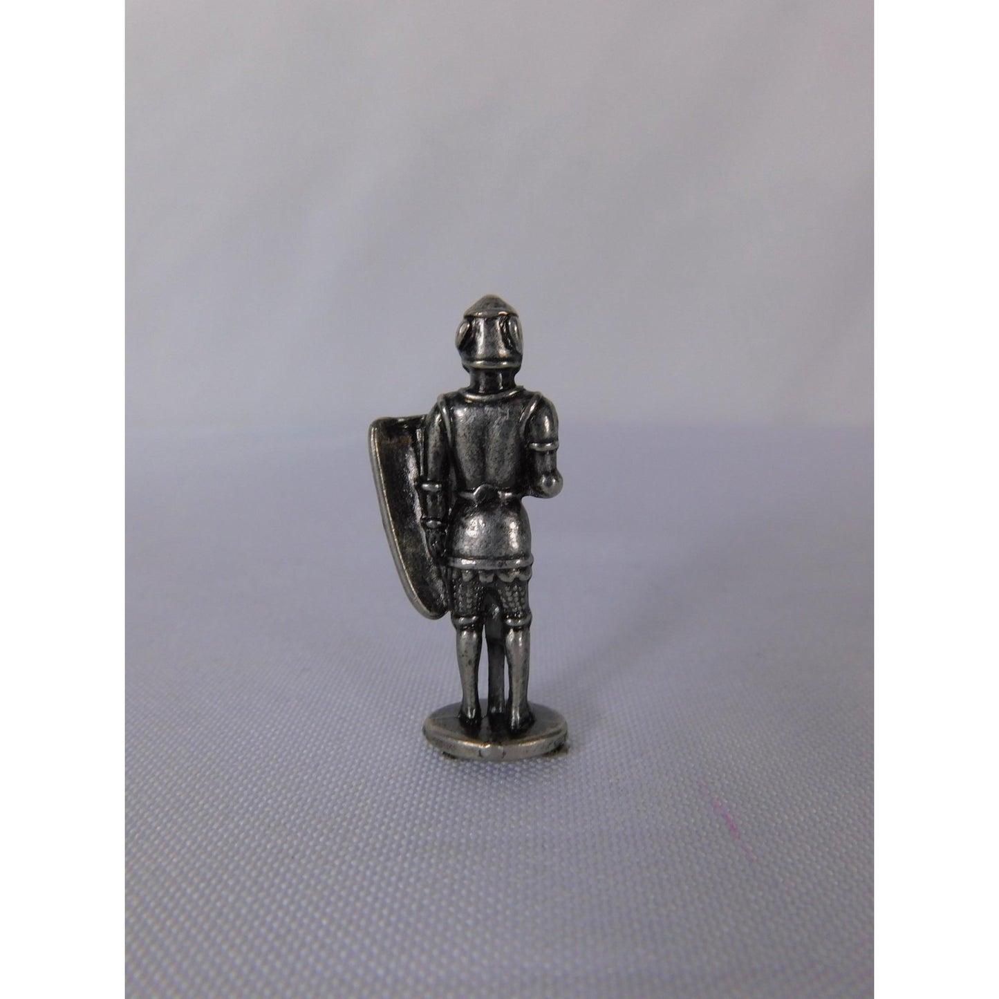 Miniature Metal Knight Infantry Figure Shield Sword Silver Fantasy Toy Soldier