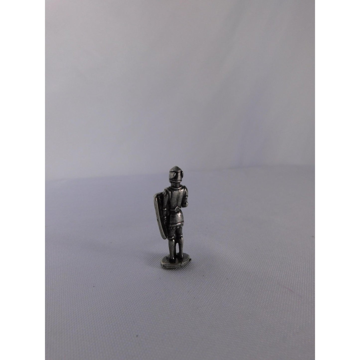 Miniature Metal Knight Infantry Figure Shield Sword Silver Fantasy Toy Soldier