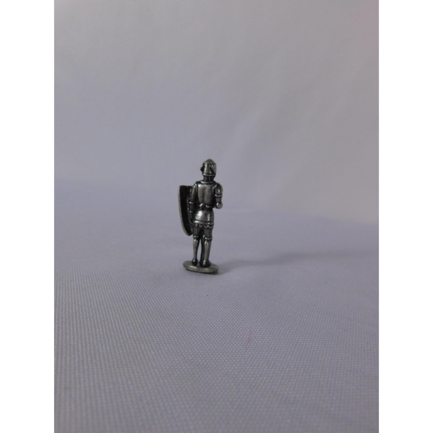 Miniature Metal Knight Infantry Figure Shield Sword Silver Fantasy Toy Soldier