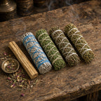 Herbal Cleansing Set White Sage, Cedar, Rosemary, Juniper & Palo Santo