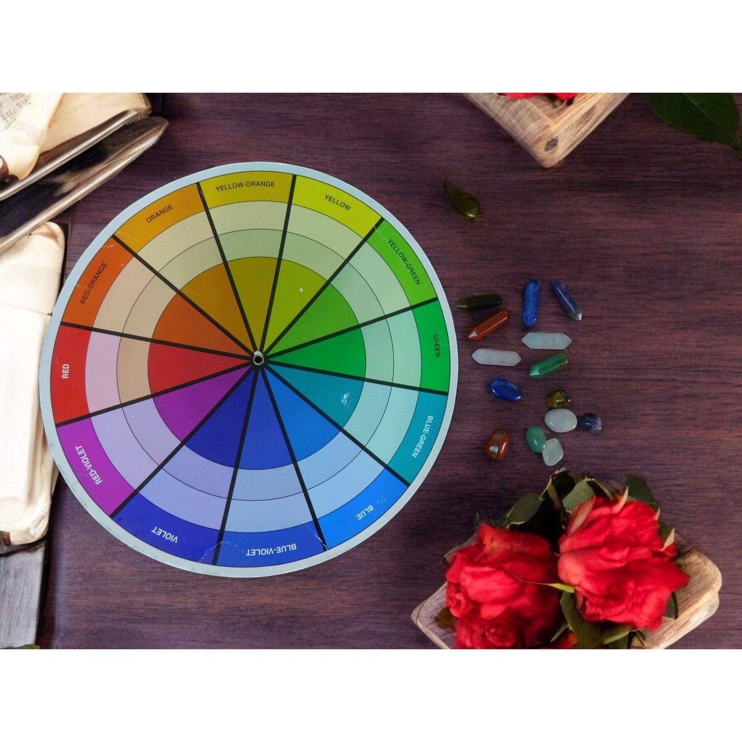 Set of Chakra Hexagonal Column Energy Quartz Crystal Mineral Gem Reiki 14PCS 2.5x3.5