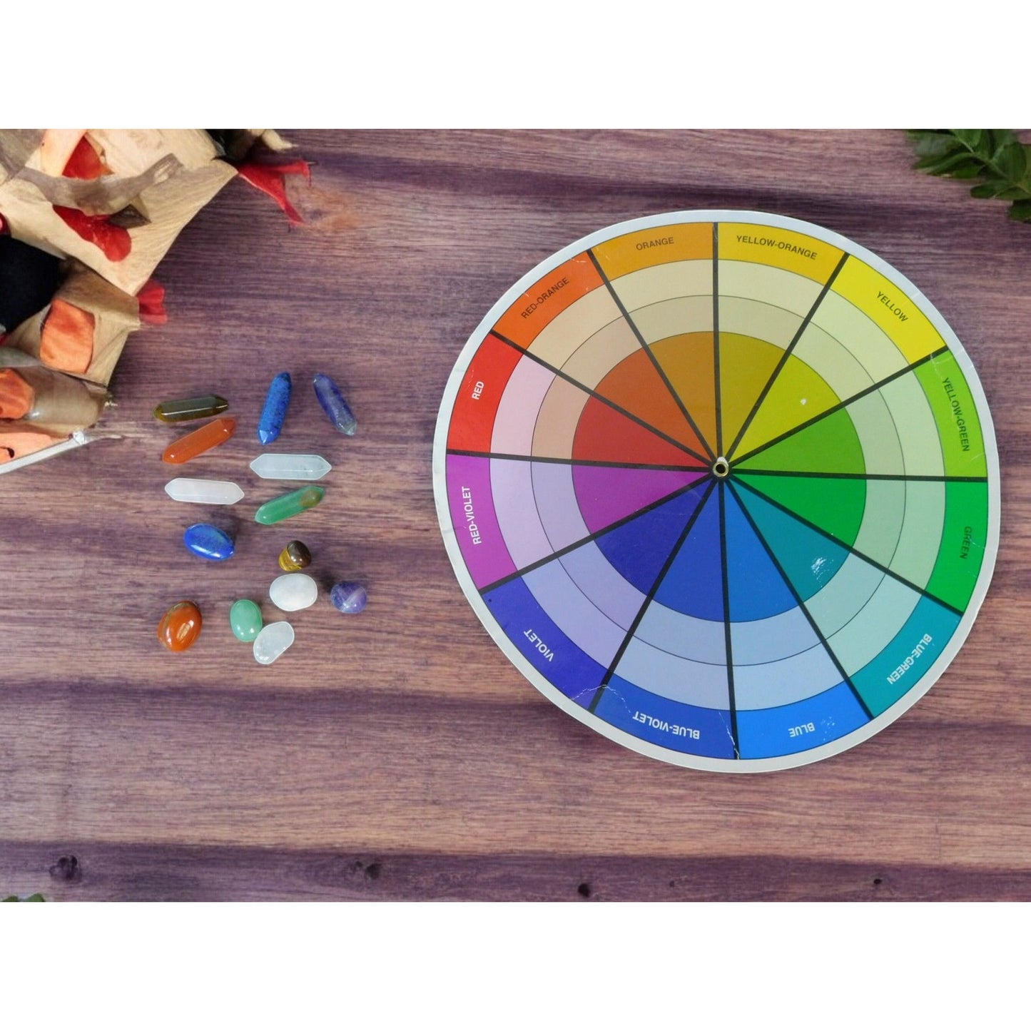 Set of Chakra Hexagonal Column Energy Quartz Crystal Mineral Gem Reiki 14PCS 2.5x3.5