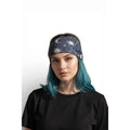 Celestial Moon & Star Print Headband Stretchy Fabric Versatile Styling For Women