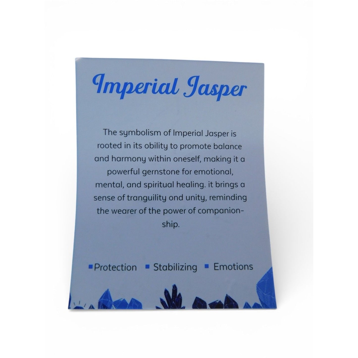 Ash & Sea Imperial Jasper Beaded Bracelet 8mm Gemstone Jewelry For Balance & Healing